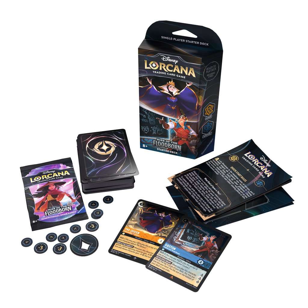 LORCANA RISE OF THE FLOODBORN STARTER: THE QUEEN/GASTON