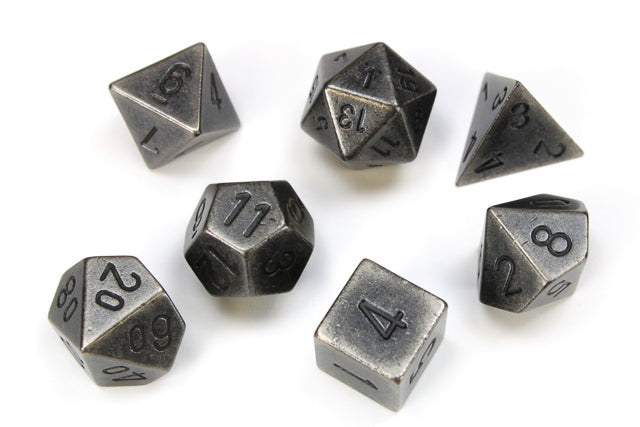 CHX METAL POLYHEDRAL SET: GUNMETAL