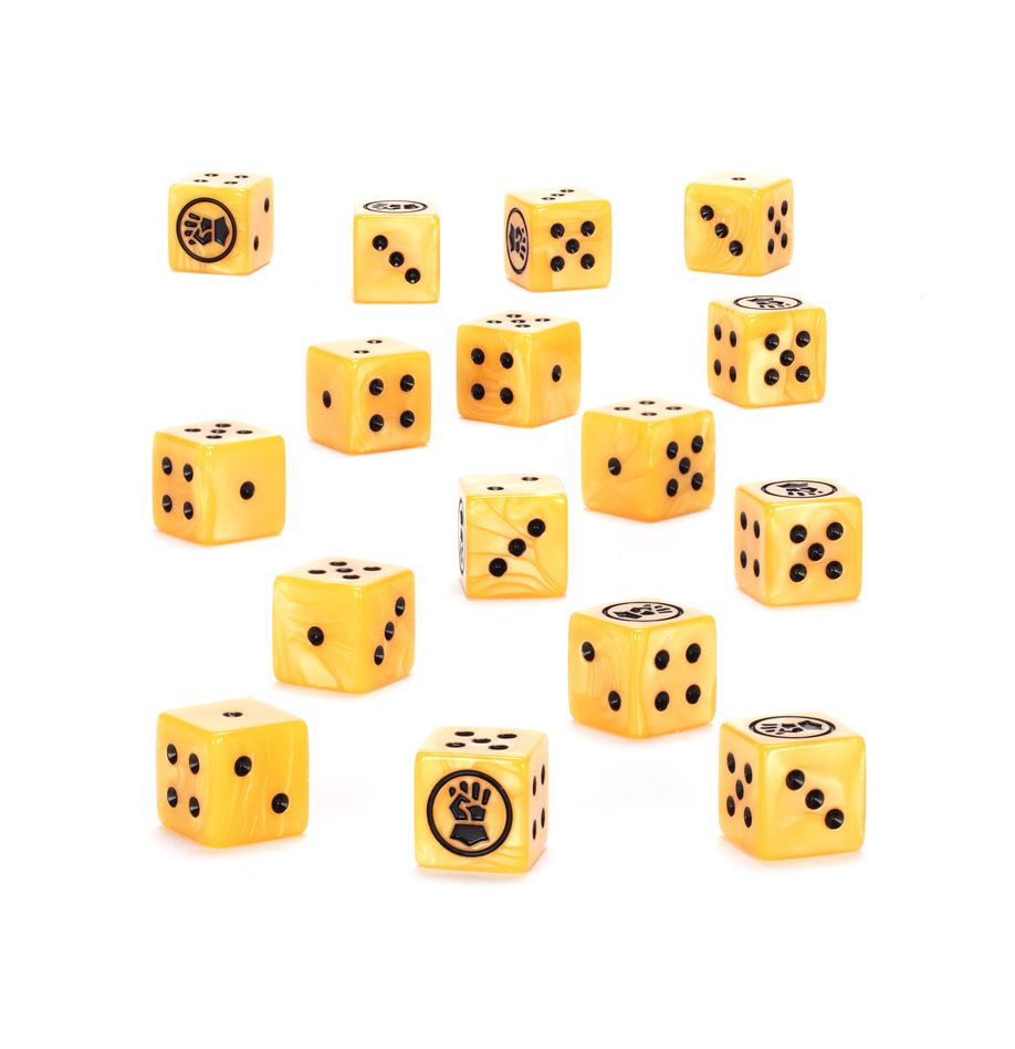40K IMPERIAL FISTS DICE