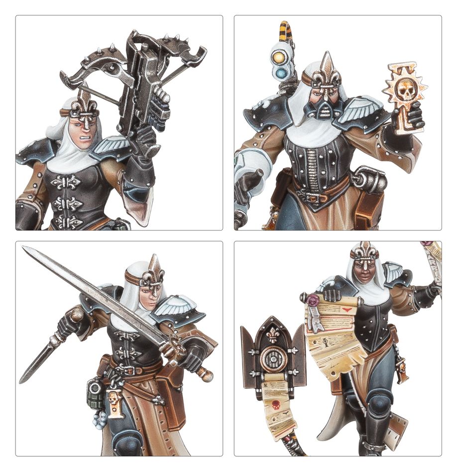 40K ADEPTA SORORITAS SISTERS NOVITIATE SQUAD