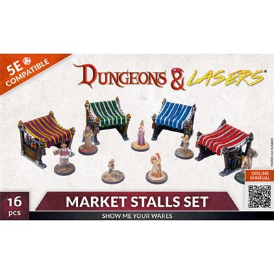 DUNGEONS & LASERS MARKET STALL SET