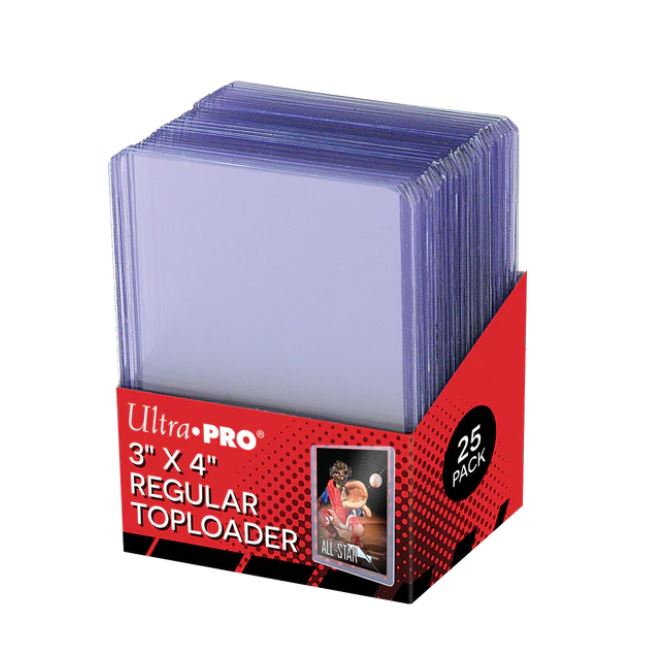 ULTRAPRO TOPLOADER: STANDARD SIZE CLEAR 25CT