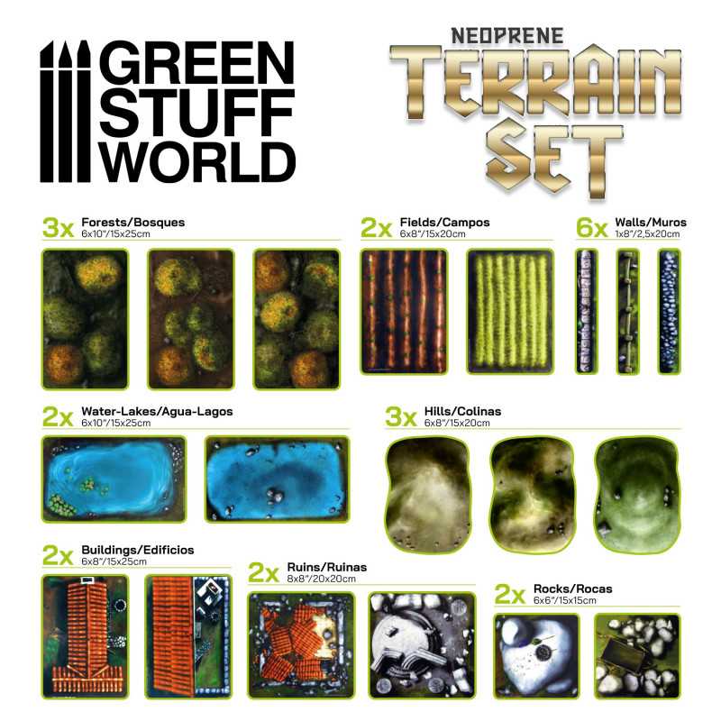GSW NEOPRENE TERRAIN SET 22 PC