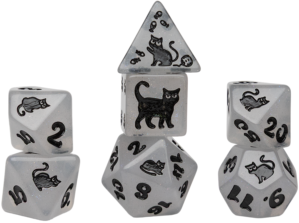 SIRIUS DICE 7-PC POLYHEDRAL: SHIMMERPAW