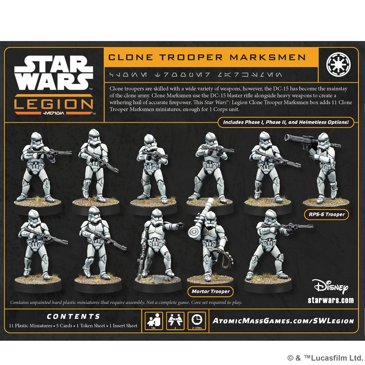 STAR WARS LEGION CLONE TROOPER MARKSMEN