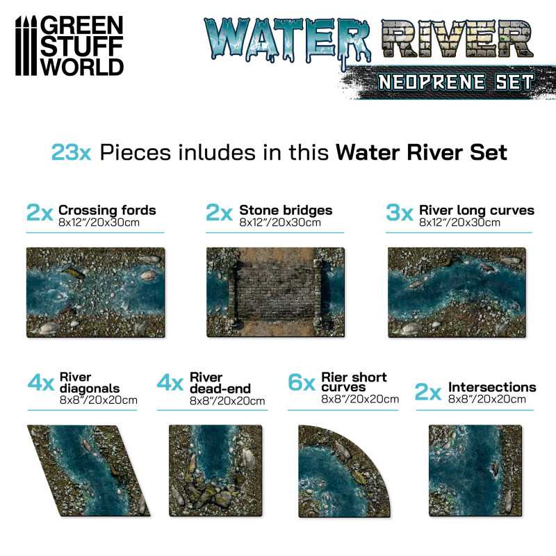 GSW WATER & RIVERS NEOPRENE TERRAIN SET