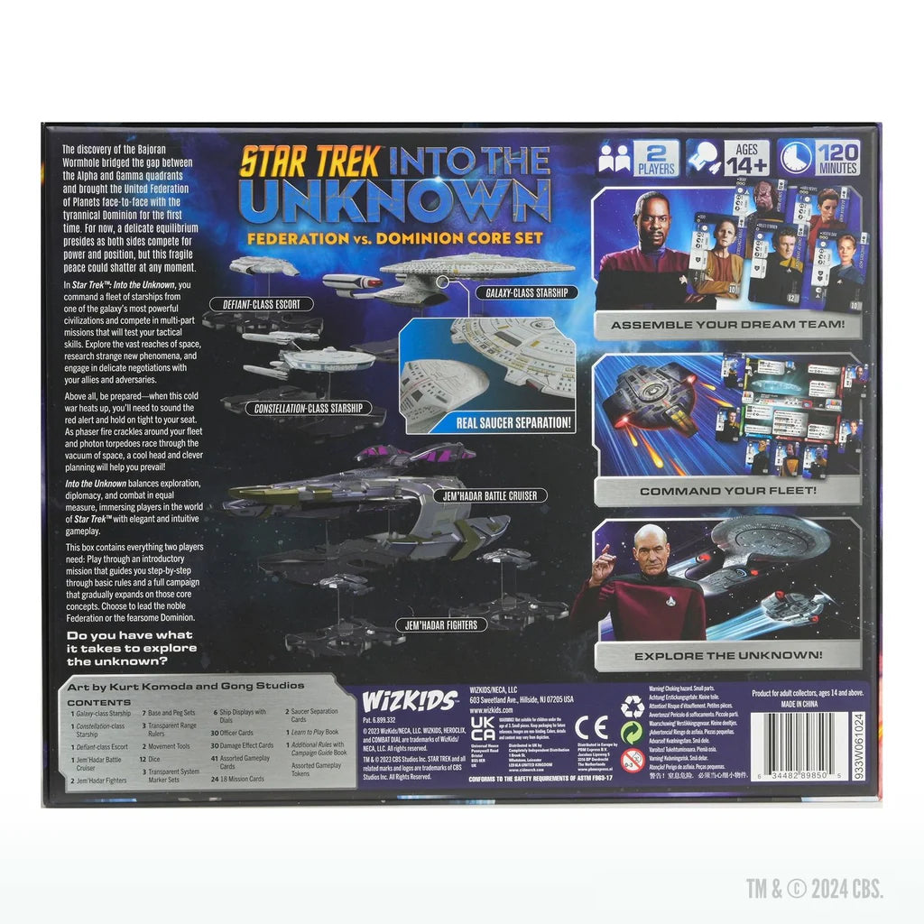 STAR TREK INTO THE UNKNOWN FEDERATION VS DOMINION CORE SET