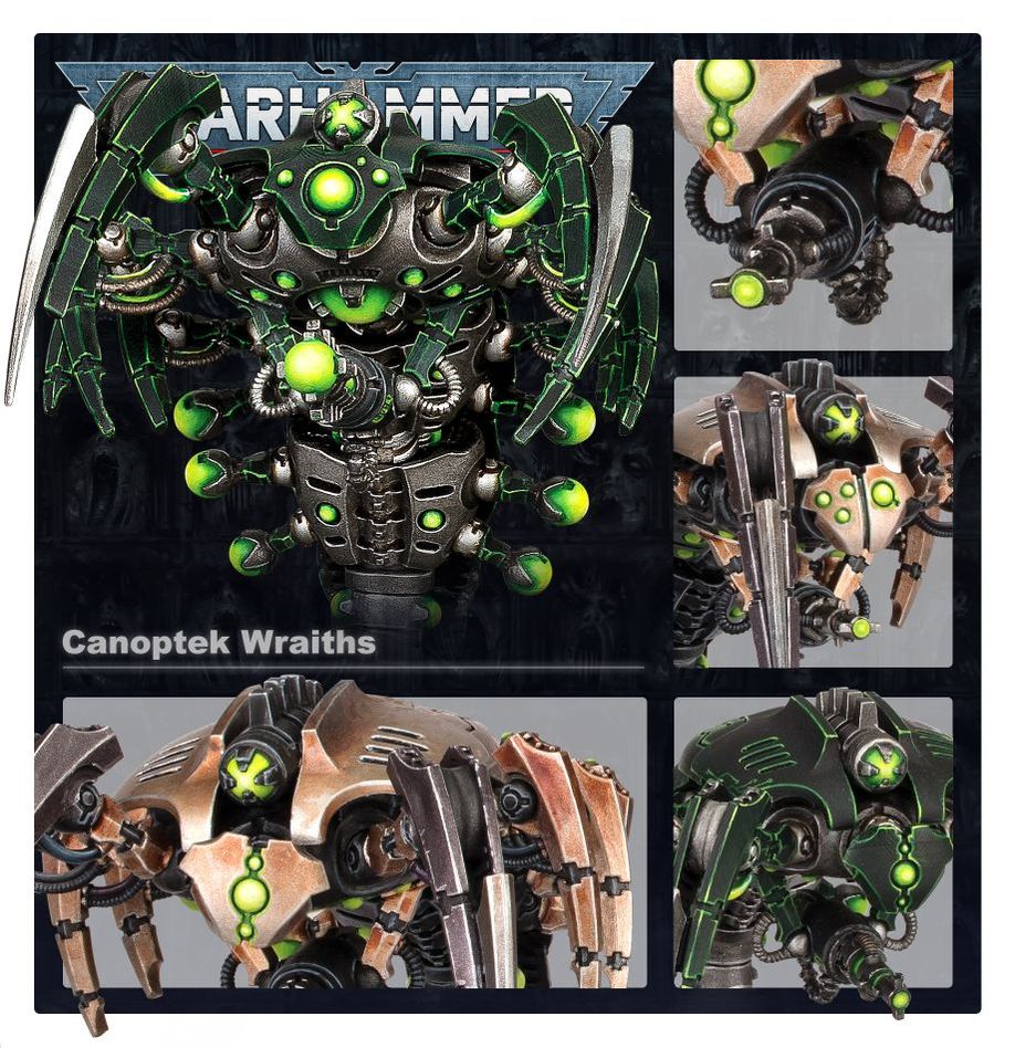 40K NECRONS CANOPTEK WRAITHS