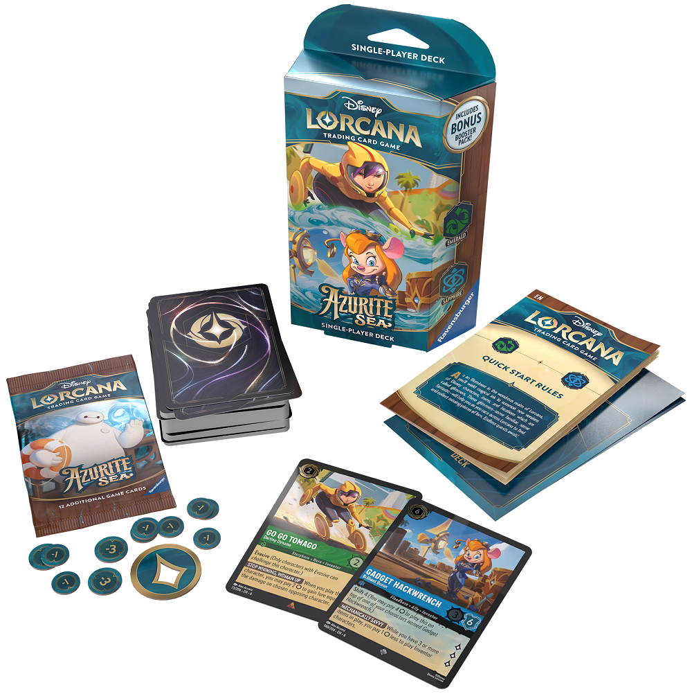 LORCANA AZURITE SEA STARTER DECK: TOMAGO/GADGET