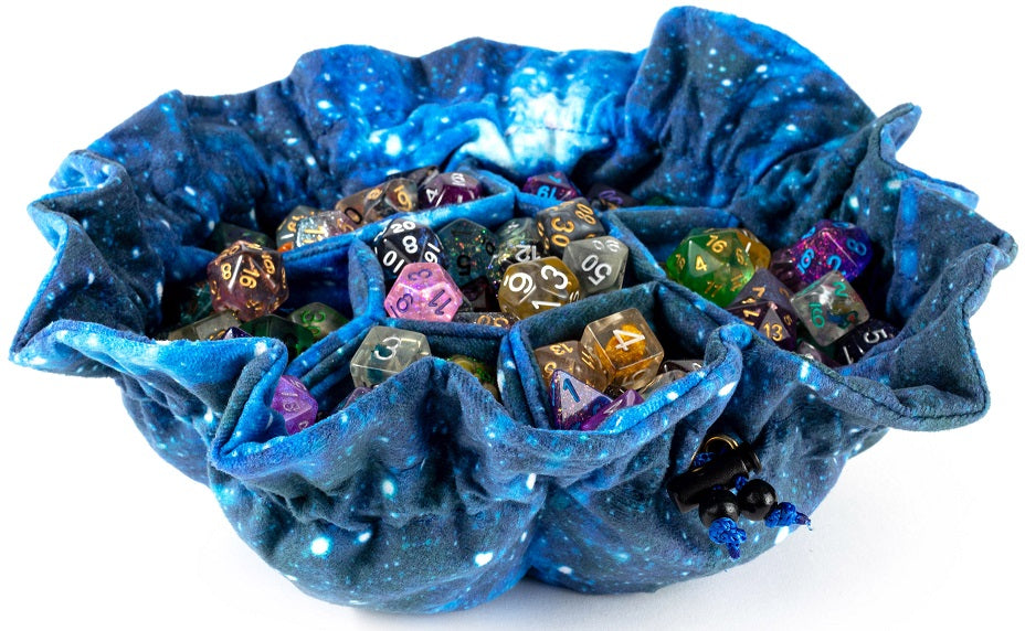 MDG VELVET DICE BAG W/POCKETS: GALAXY