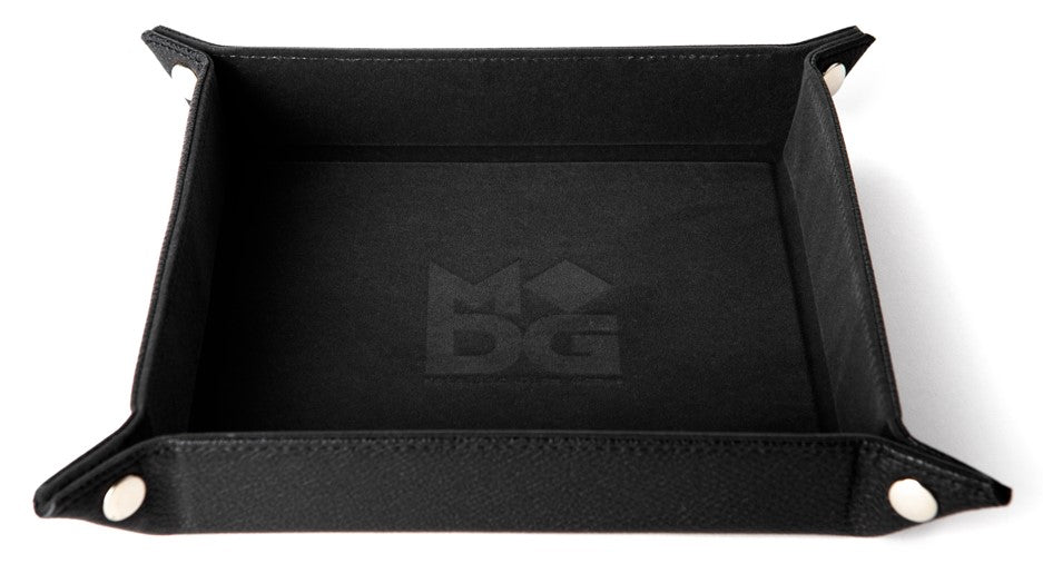 FANROLL DICE TRAY BLACK VELVET W/PU LEATHER
