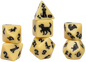 SIRIUS DICE 7-PC POLYHEDRAL: GOLDEN PUP