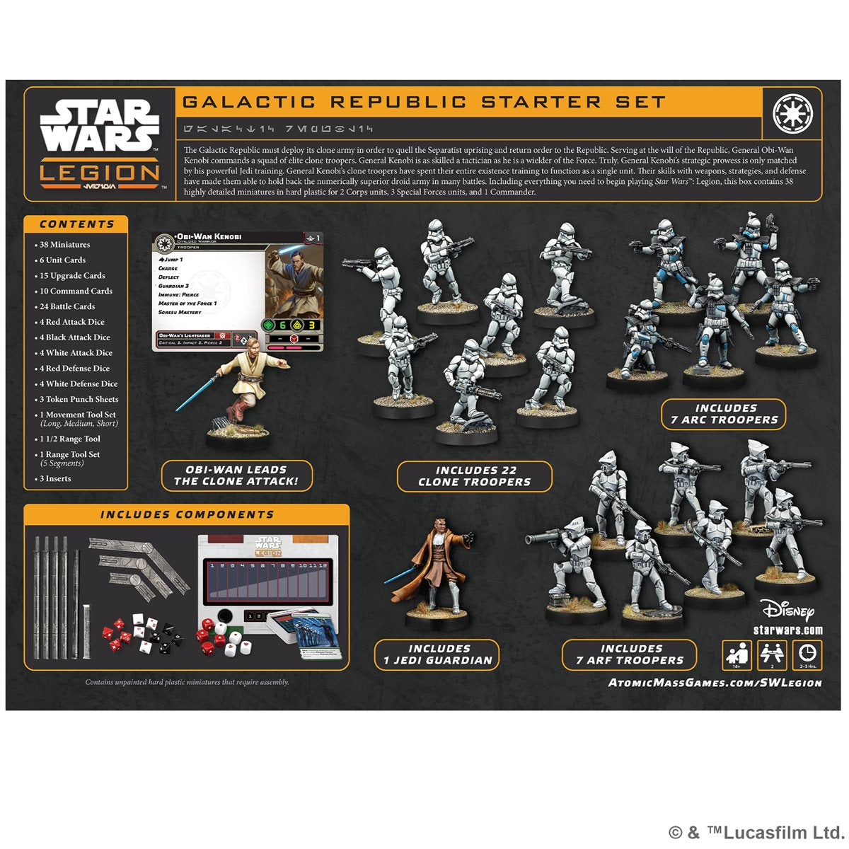 STAR WARS LEGION GALACTIC REPUBLIC STARTER SET