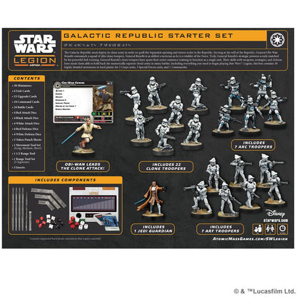 STAR WARS LEGION GALACTIC REPUBLIC STARTER SET
