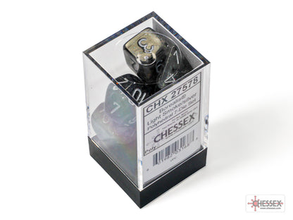 CHX 7-PC POLYHEDRAL BOREALIS LIGHT SMOKE/SILVER