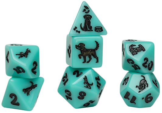SIRIUS DICE 7-PC POLYHEDRAL: SEAFOAM SHEPHERD