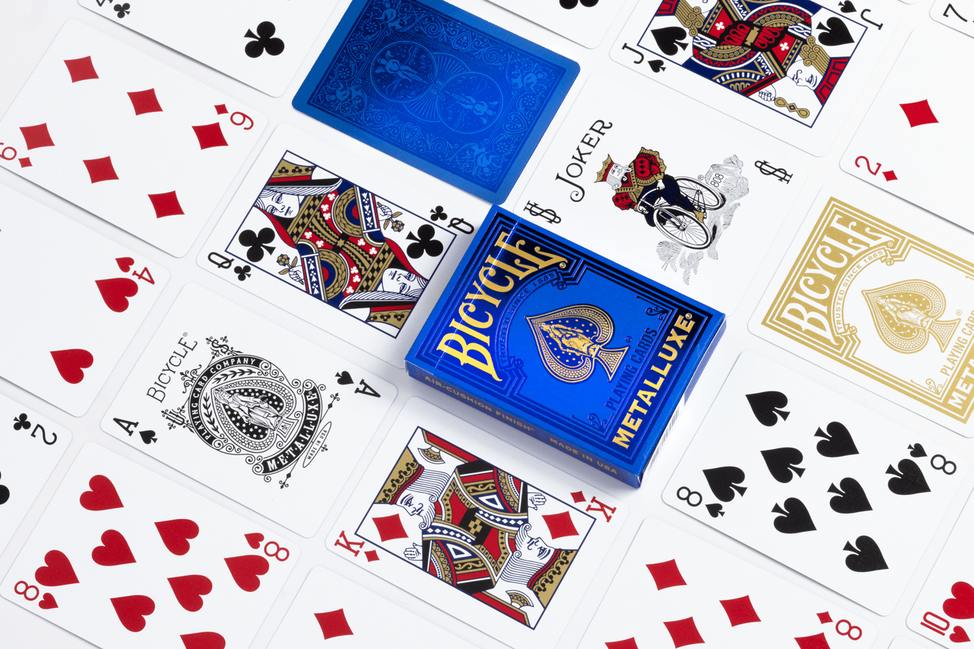 BICYCLE STANDARD PLAYING CARDS - METALLUXE BLUE