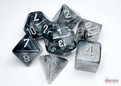 CHX 7-PC POLYHEDRAL BOREALIS LIGHT SMOKE/SILVER
