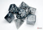 CHX 7-PC POLYHEDRAL BOREALIS LIGHT SMOKE/SILVER