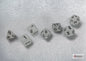CHX 7-PC POLYHEDRAL FROSTED CLEAR/BLACK