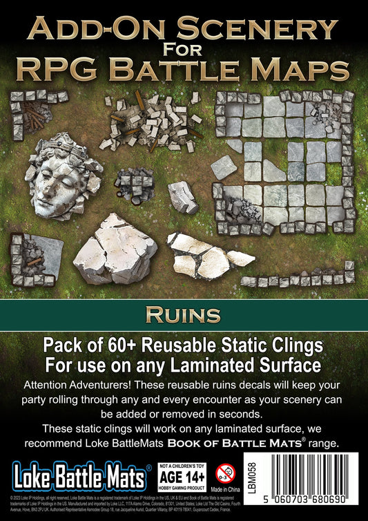 ADD-ON SCENERY FOR RPG BATTLE MAPS: RUINS
