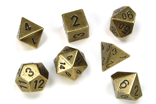 CHX METAL POLYHEDRAL SET: OLD BRASS