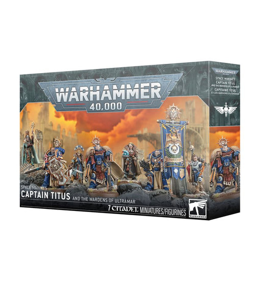 40K SPACE MARINES CAPTAIN TITUS AND WARDENS OF ULTRAMAR