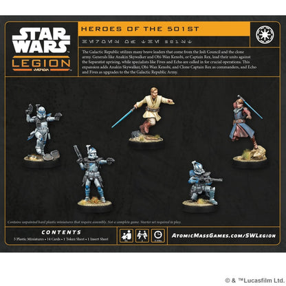 STAR WARS LEGION HEROES OF THE CLONE ARMY