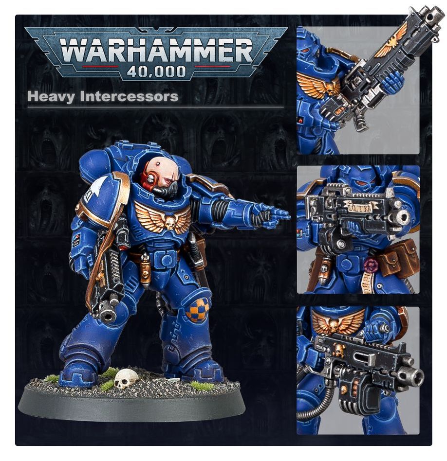 40K SPACE MARINES HEAVY INTERCESSORS