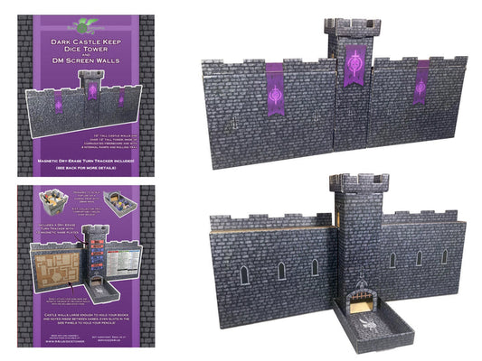 DARK CASTLE DM SCREEN AND DICE TOWER