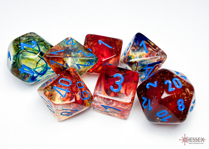 CHX 7-PC POLYHEDRAL NEBULA PRIMARY/BLUE