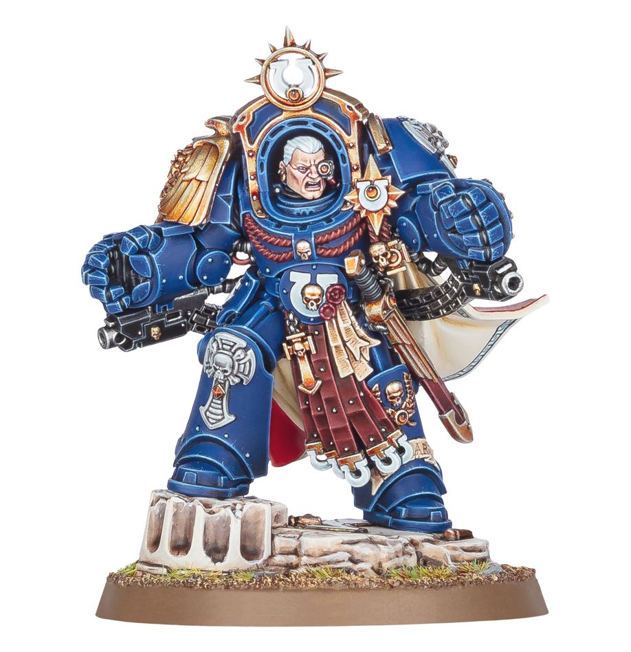 40K ULTRAMARINES MARNEUS CALGAR IN ARMOUR OF ANTILOCHUS
