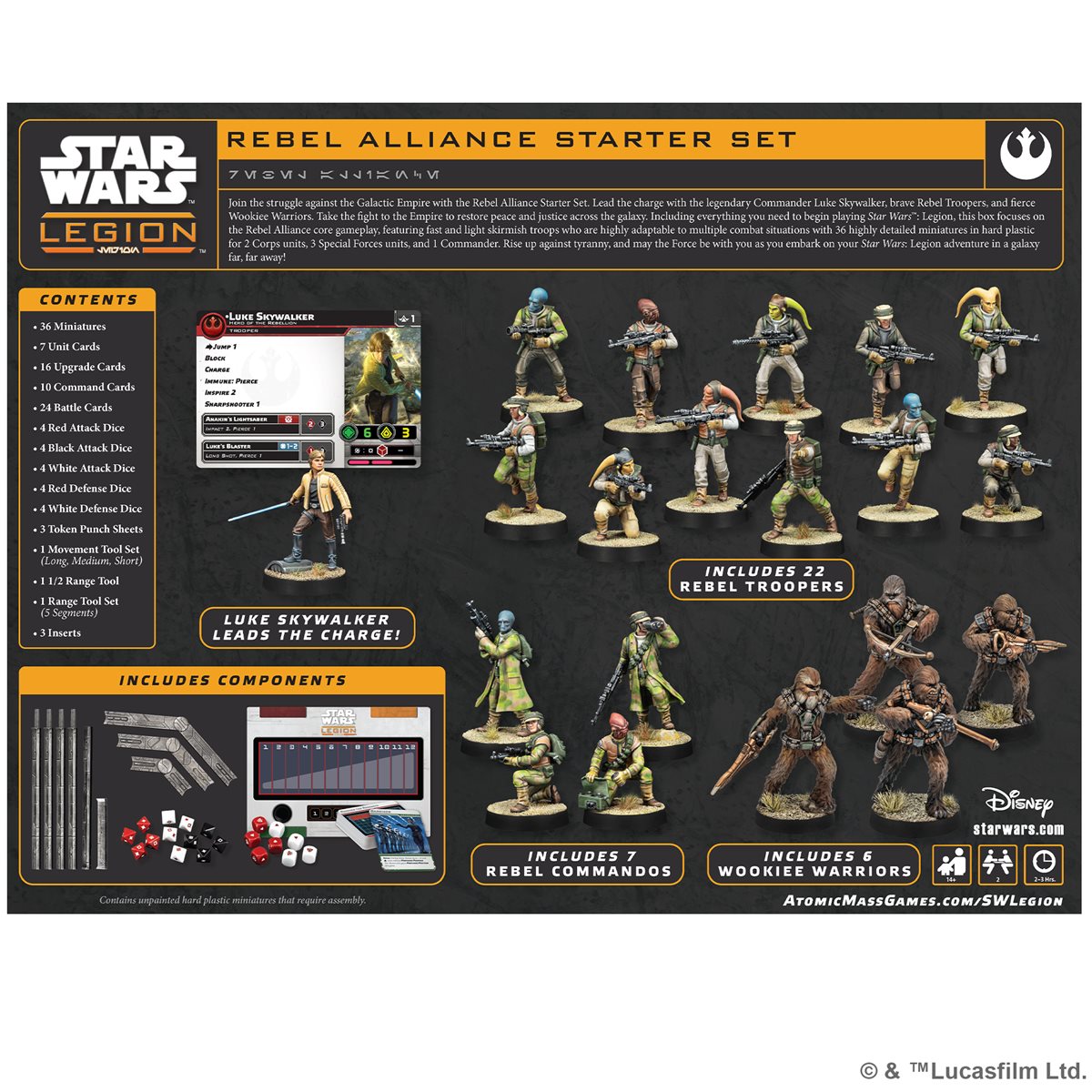 STAR WARS LEGION REBEL ALLIANCE STARTER SET