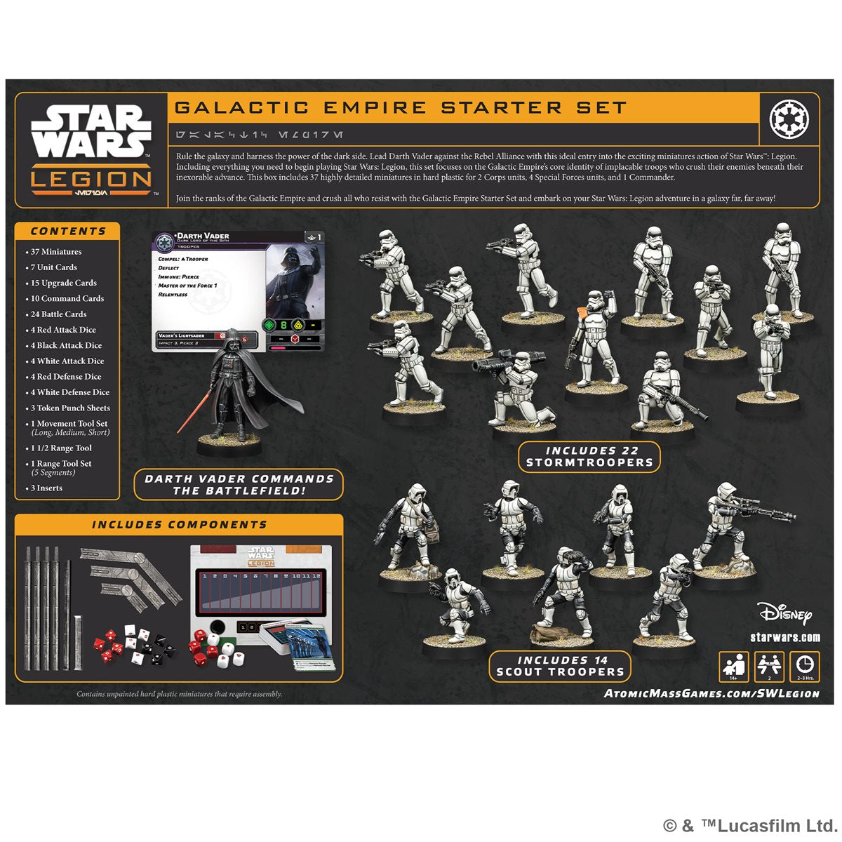 STAR WARS LEGION GALACTIC EMPIRE STARTER SET