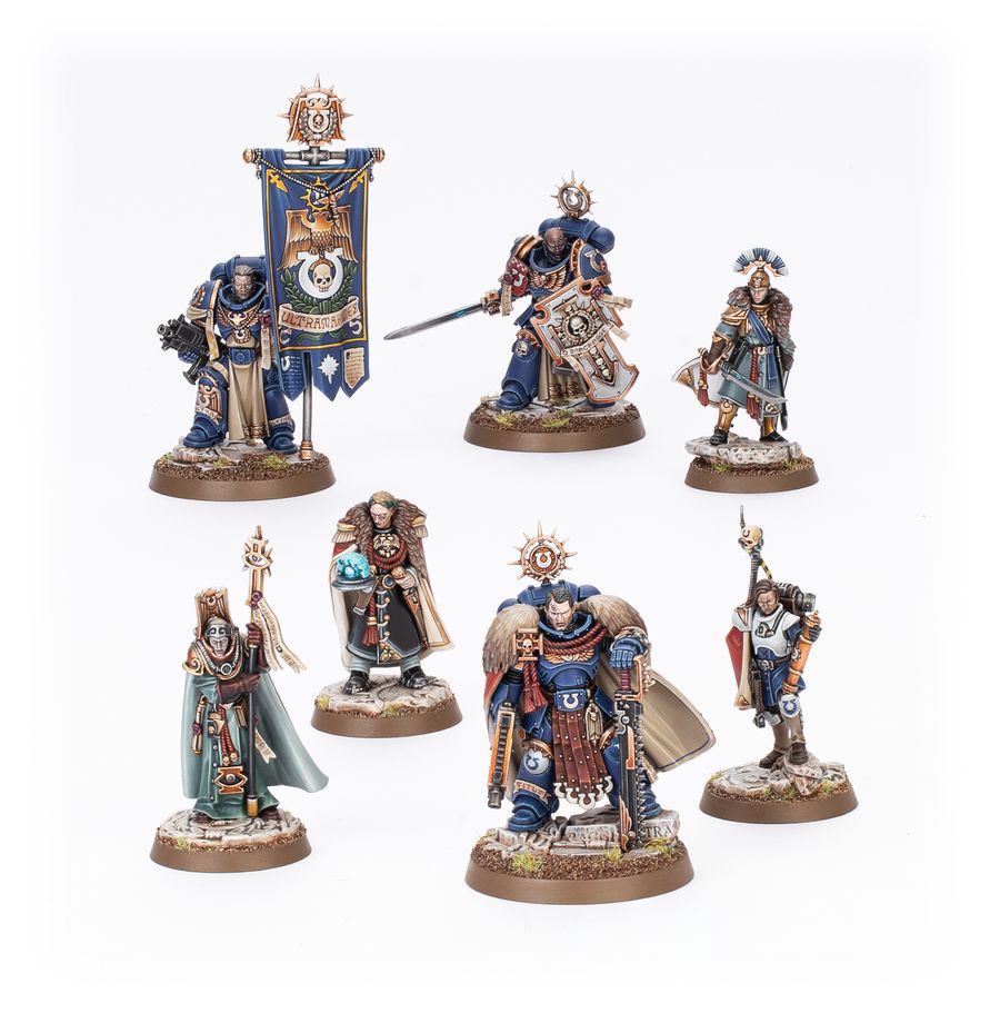 40K SPACE MARINES CAPTAIN TITUS AND WARDENS OF ULTRAMAR