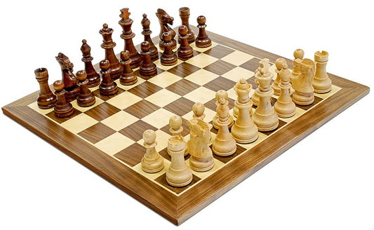 WEGAMES CHESS SET 15" WALNUT