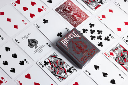 BICYCLE STANDARD PLAYING CARDS - METALLUXE CRIMSON RIDER