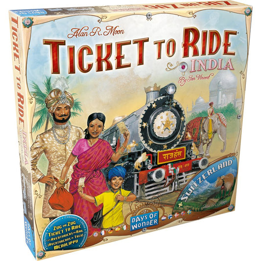 TICKET TO RIDE MAP 2: INDIA & SWITZERLAND