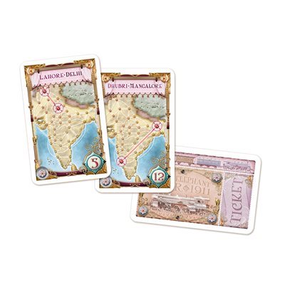 TICKET TO RIDE MAP 2: INDIA & SWITZERLAND