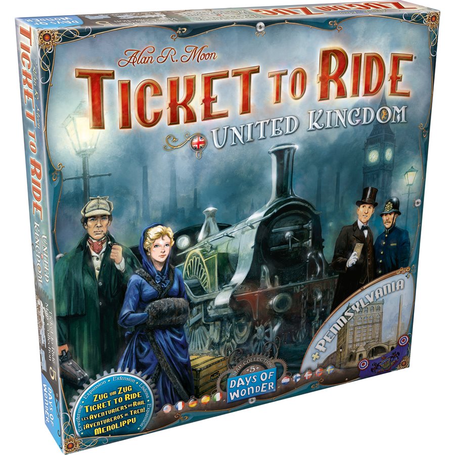 TICKET TO RIDE MAP 5: UNITED KINGDOM & PENNSYLVANIA