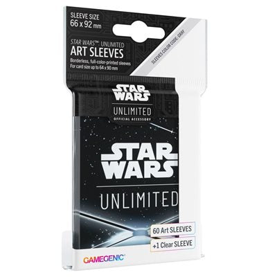 STAR WARS UNLIMITED ART SLEEVES: BLACK