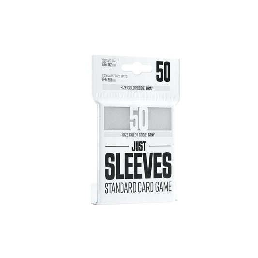 GAMEGENIC JUST SLEEVES STANDARD 50CT WHITE