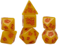 SIRIUS DICE 7-PC POLYHEDRAL: GOLDEN BUZZ