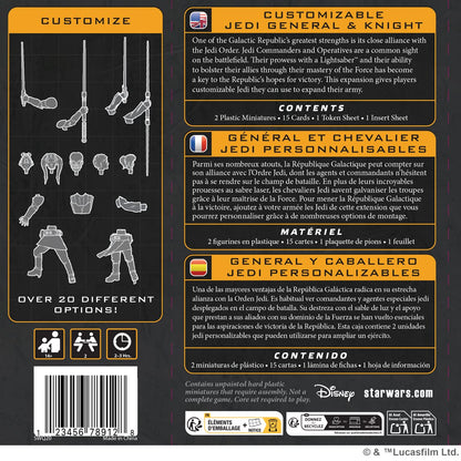 STAR WARS LEGION CUSTOMIZABLE JEDI GENERAL & KNIGHT
