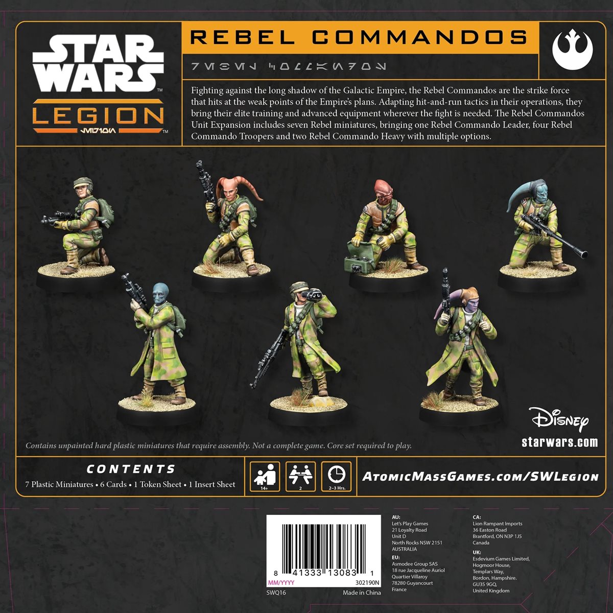 STAR WARS LEGION REBEL COMMANDOS