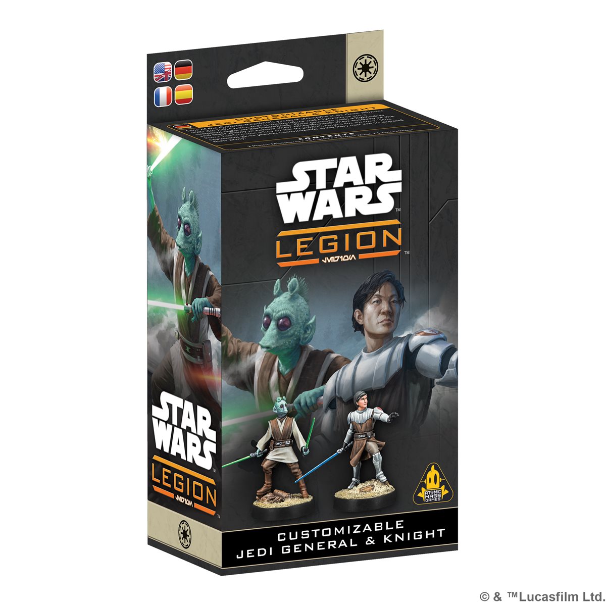 STAR WARS LEGION CUSTOMIZABLE JEDI GENERAL & KNIGHT