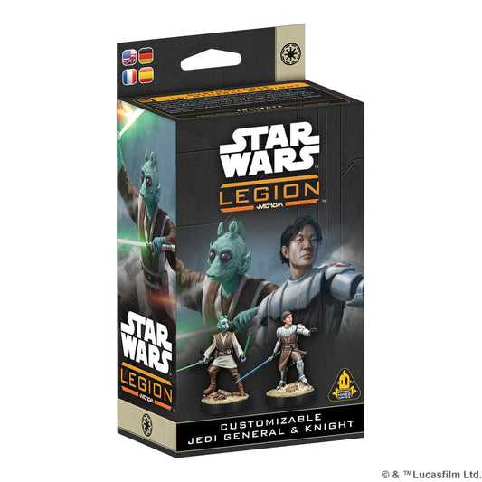 STAR WARS LEGION CUSTOMIZABLE JEDI GENERAL & KNIGHT