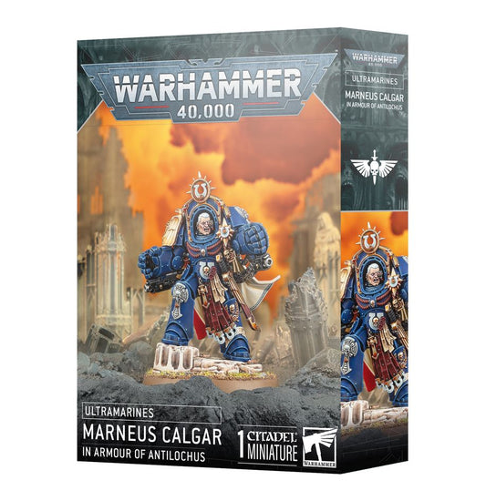 40K ULTRAMARINES MARNEUS CALGAR IN ARMOUR OF ANTILOCHUS