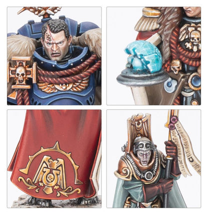 40K SPACE MARINES CAPTAIN TITUS AND WARDENS OF ULTRAMAR