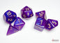 CHX 7-PC POLYHEDRAL BOREALIS ROYAL PURPLE/GOLD